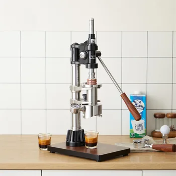 Commercial Household Espresso Coffee Maker Hand-Pressed Variable Pressure Lever Outdoor-Checkable Rice Coffee Equipment