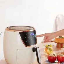Wholesale Round Shape Multi-Function Electric Air Frier Digital Control Oil Free Air Fryer For Home Use