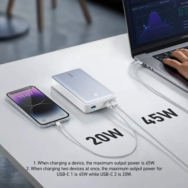 Anker 537 Power Bank - 24000mah High-Capacity Portable Charger