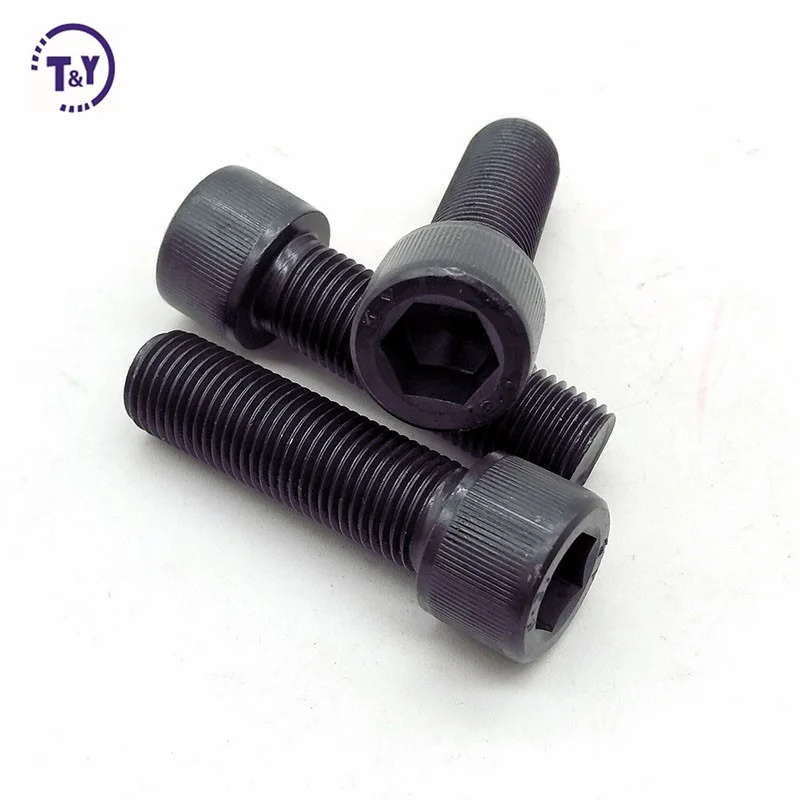 Vis à Tête Hexagonale Bombée M10-1,5 Classe 12,9 Oxyde Noir - Longueur Et Quantité Au Choix