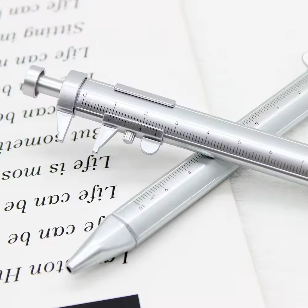 Stationery Ballpen Pen Cursor Caliper Scale Ruler Multifunction Ballpoint Pen School Office Supplies Gifts Writing Pens