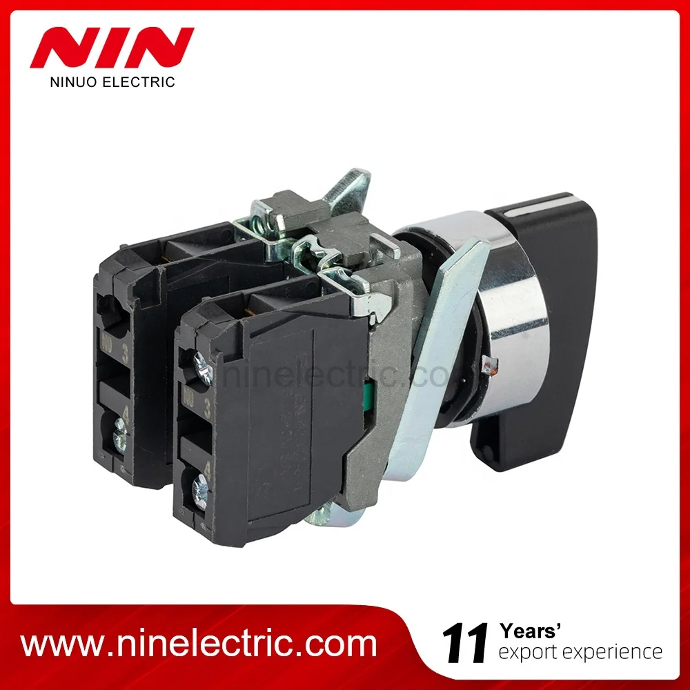 Nin Factory Price Xb4-Bj25 Selector Switch Metal 2 Positions