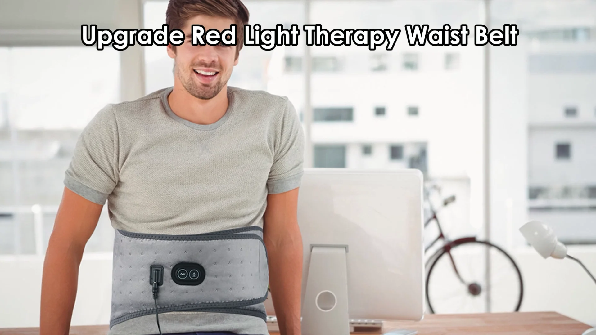 Infrared Heating Belly Wrap Vibration Waist Massage Belt Menstrual Heating Pad Back Massager For