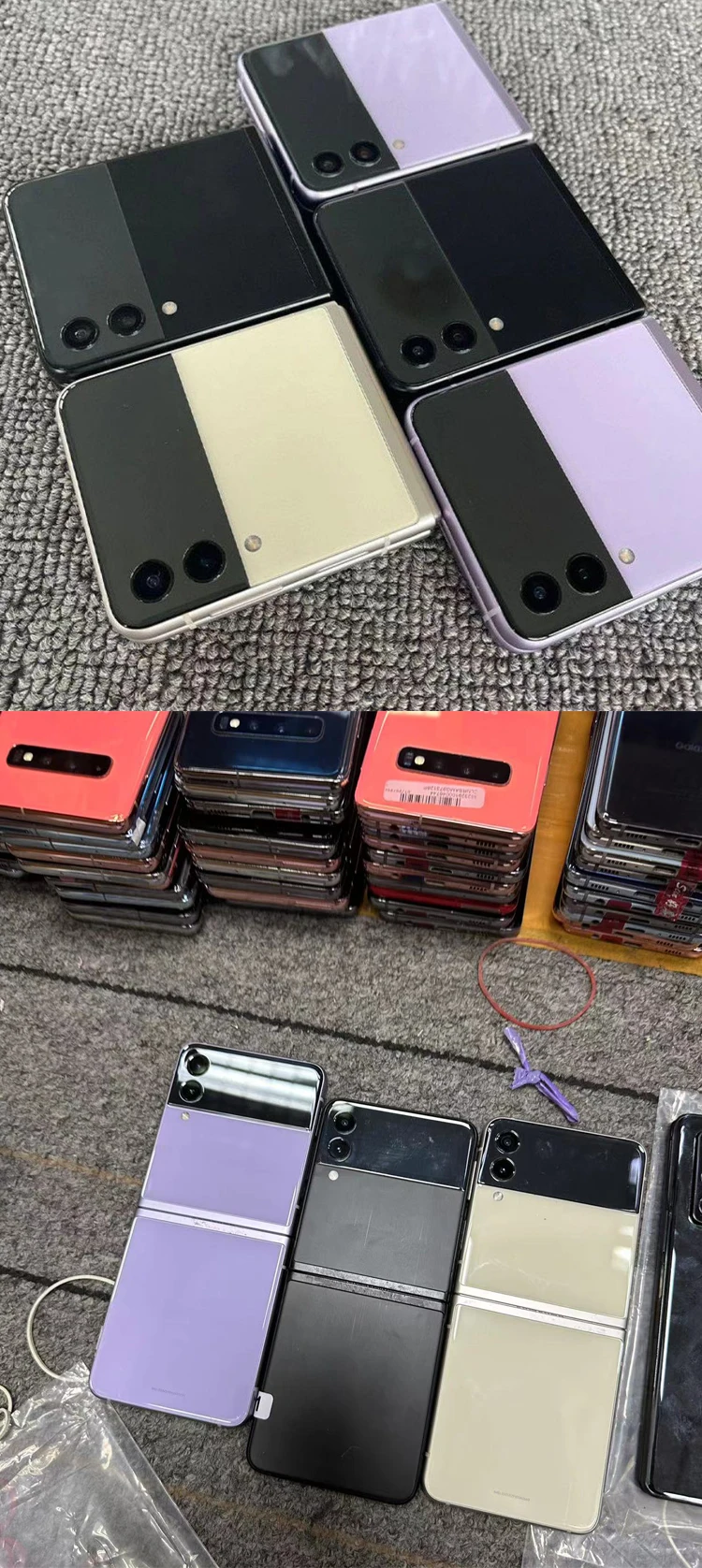 Wholesale Original Android Folding Mobile Phone Used Z Flip3 128g Rom