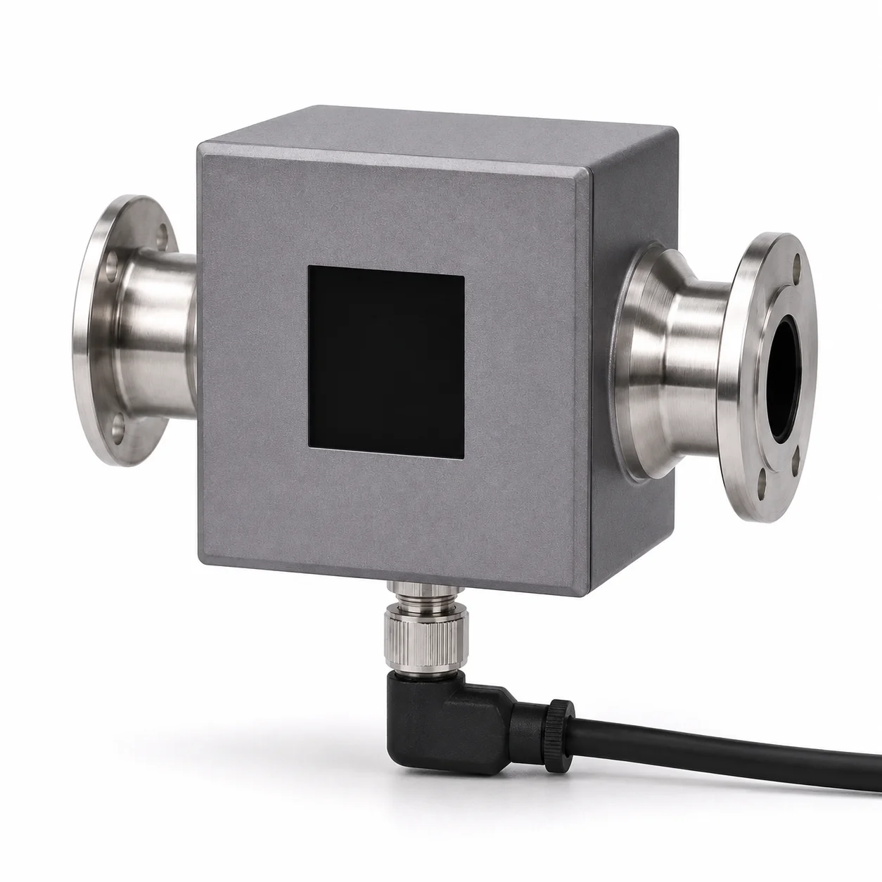 FMX280 Multi-Parameter Magnetic Flow Meter with Temperature Pressure Monitoring Tri Clamp Digital Mag Flowmeter for CDU Rack