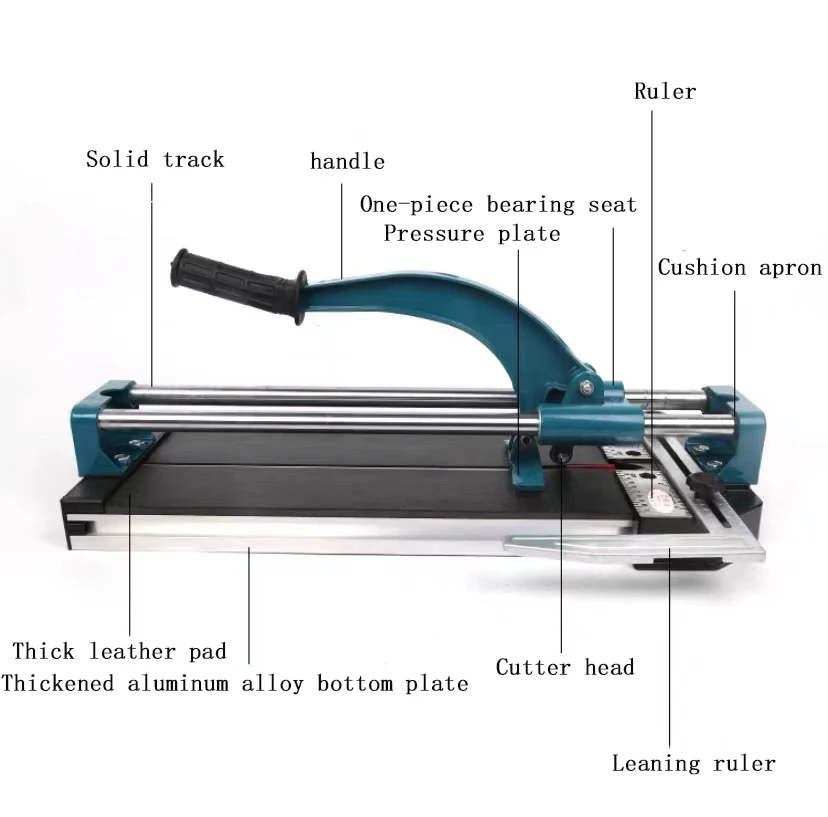 Portable Manual Tile Cutting Machine with Parallel and Angled Cutting 1000mm Tile Cutter