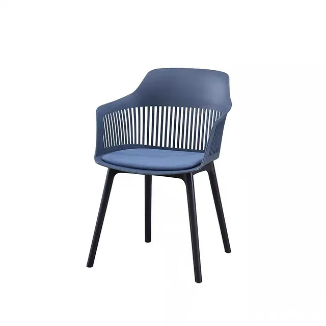 Modern Design Cheap Wholesale Heavy Duty Plastic Garden Cafe Chair With Armrest  Hotel Restaurant Plastic Chair