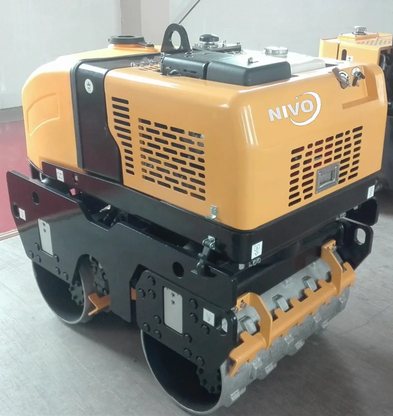 NIVO NV301C 1ton Mini Remote Control Trench Double Drum Vibratory 200kg to 40ton Optional Road Roller Compactor Machine or Parts
