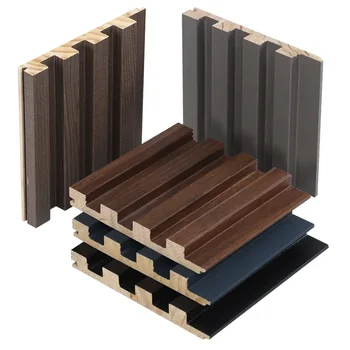 Luxury Series Wall Panel Eco-friendly No Odor Boards Interior Decorative Panel Solid Wooden Grilles