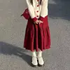 Red midi skirt [Single piece]