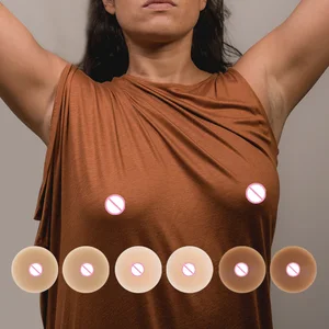 Realistic Silicone Nipple Covers Seamless Adhesive Pasties Design Washable Reusable