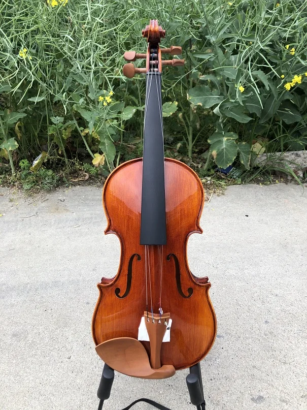 Sinomusik Brand Hot Sale Stringed Musical Instruments German Violin Factory Prices Handmade 4/4 Violin