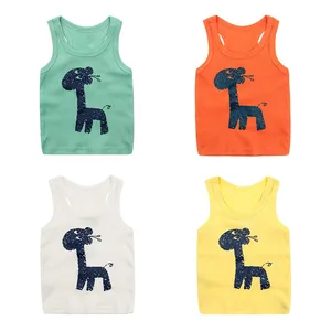 Online Shopping Soft Kids Clothes Breathable Cotton Vest Tops For Children