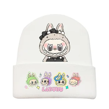 Hot Selling Cartoon Bubu Thermal Knit Beanie Winter Kids Adult Unisex Anime Bobble Mart Knit Hat for Boys Girls