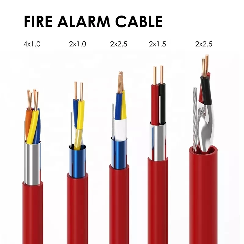Fire Alarm Cable Fpl Fplr Fplp Fire Rated Cable Solid Red 2 Core 14/16