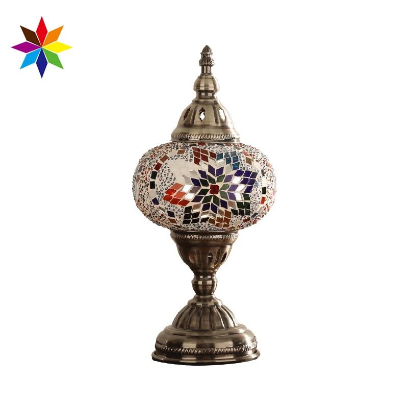 
Evershining, Турецкая мозаика, стеклянный материал, искусство, домашние декоративные светодиодные настольные лампы, Марокканский Фонарь YMA401-15 