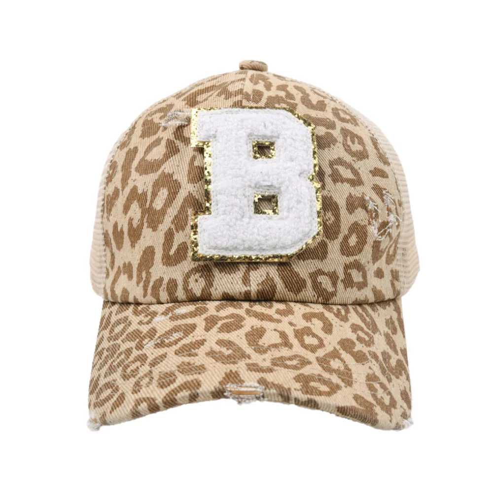 XRDSS Fashion Leopard Print Baseball Cap - Cotton Embroidered With Leather Bill - View #6
