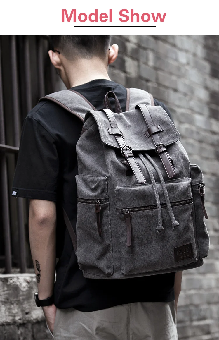 Handmade Bag White Canvas Backpacks Wholesale White Woman Fashion