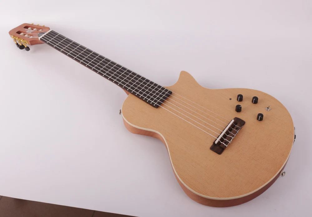 New Design Nylon String Headless Classical Silent Electric Guitar Built In  Effect Travel Portable Free Shipping - Guitar - AliExpress