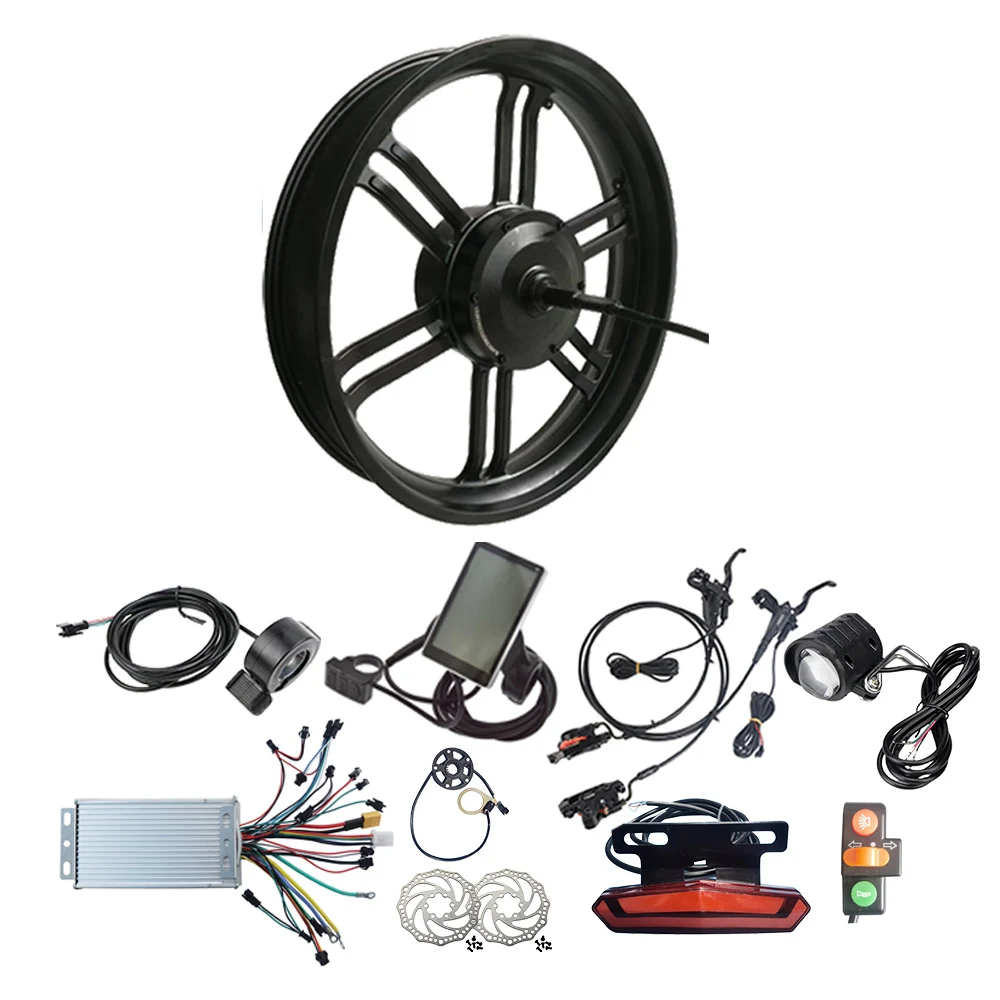 48V 750W Brushless Gear Hub Motor Electric Bicycle Conversion Kit