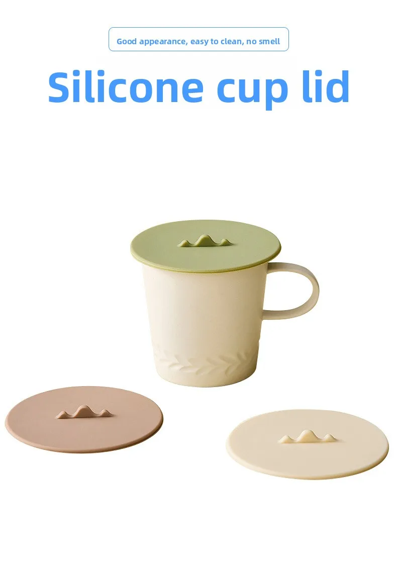 Creative Silicone Cup Cover Water and Tea Cup Dust Mug with Ceramic Manufactured Drinkware manufacture