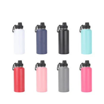 Custom Insulated Stainless Steel Water Bottle Double-Wall Thermos with Logo Design and Lid