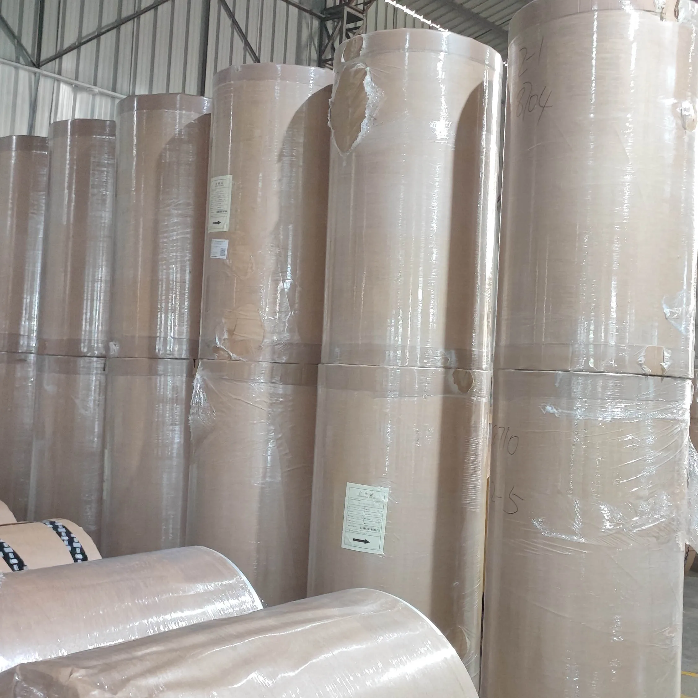 Customizable Jumbo Roll Self-Adhesive Label Manufacturers' Coated Paper Industrial Print Double-Sided Synthetic Paper Chemical factory