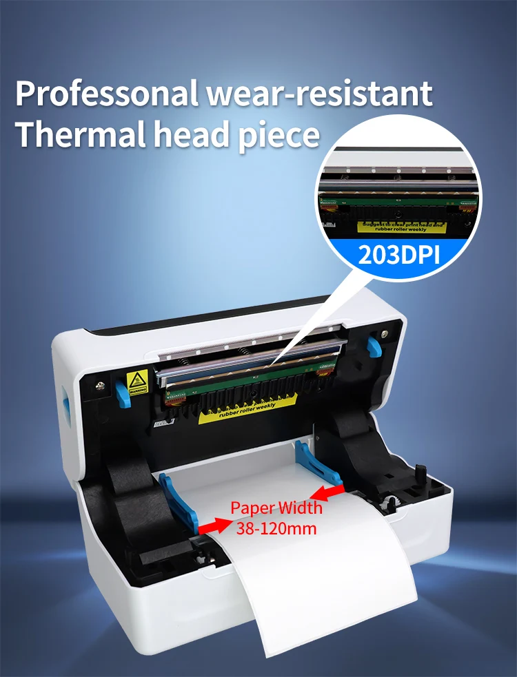 GTCODESTAR USB Thermal Label Printer 4x6 Shipping Bluetooth Printer Wireless Shipping  Address Sticker Printer with Label Holder