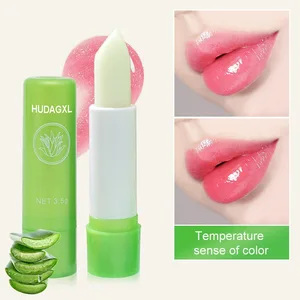 Wholesale Private Label Lip Care Natural Organic Moisturizing Whitening Hydrating Aloe Vera Tinted Color Changing Lip Balm