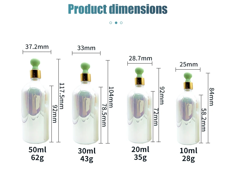 1oz 8oz White Glass Boston Round Bottles With Flat Head Dropper