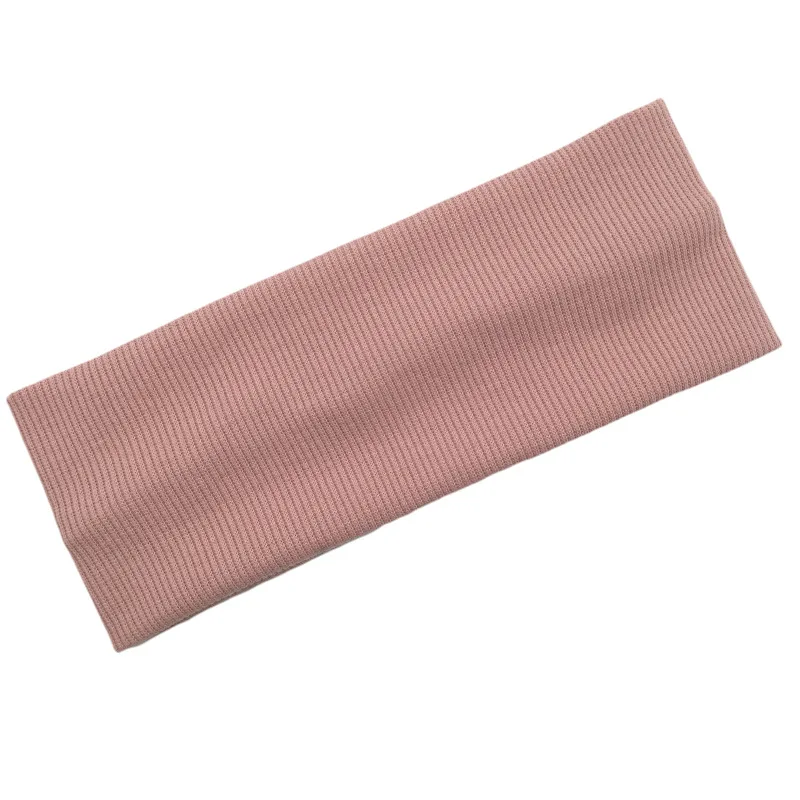 Wholesale Custom Elastic Hair Bands Solid Color Knitted Headbands for Women's Sports Uni aperçu 12