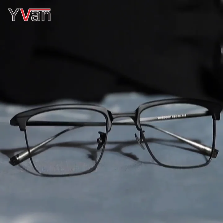 Men Japanese Handmade Pure Titanium Eyeglasses Frame For Minus High