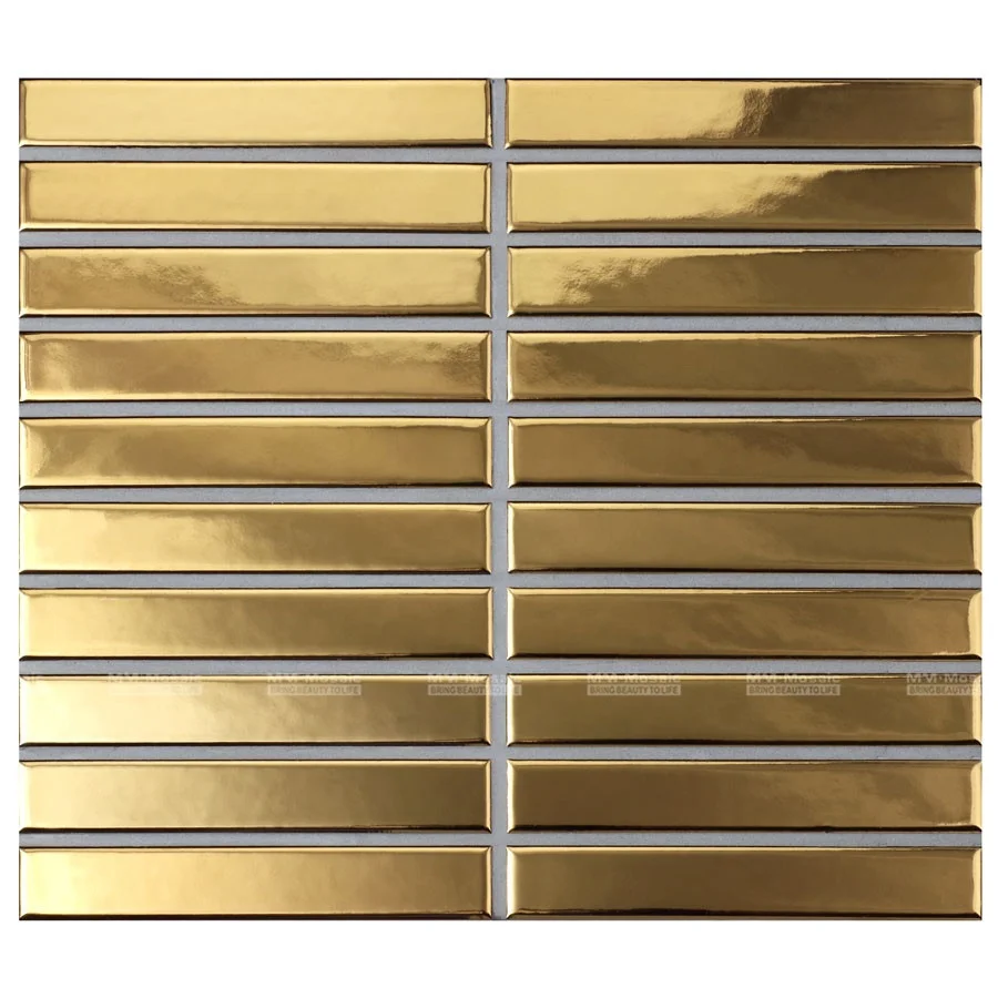 Bronze Beveled 4x12 Mirror Tile