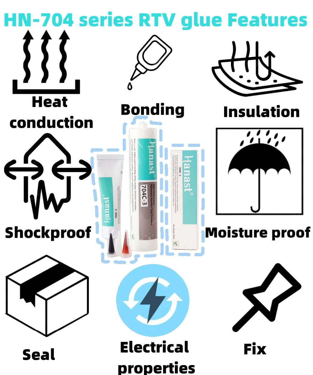 704 Series Electronic Glue Bonding Metal Plastic Glass Tile Sealing
