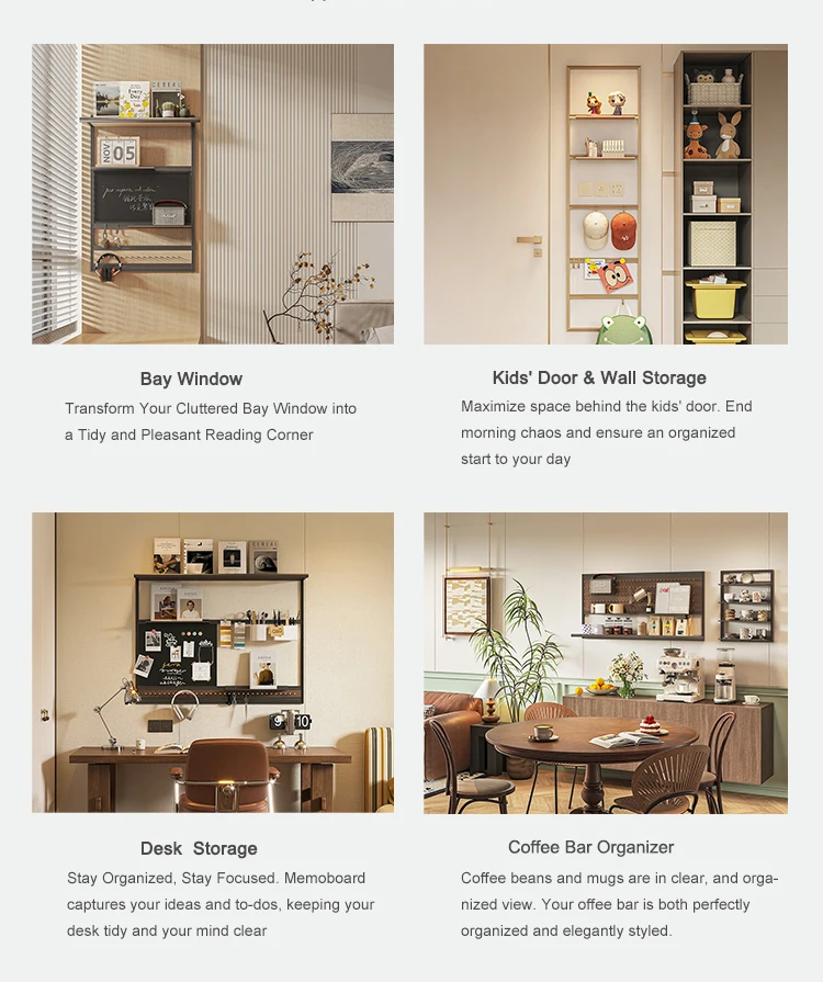 New Product  Aluminum Alloy Multi-Tier Wall-Mounted Storage Rack-Durable Large Capacity for Kitchen Workshop & Living Room manufacture