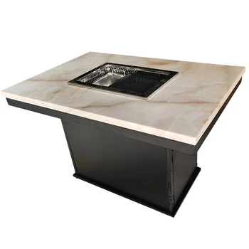 Customizable Korean BBQ & Hot Pot Grill Table for