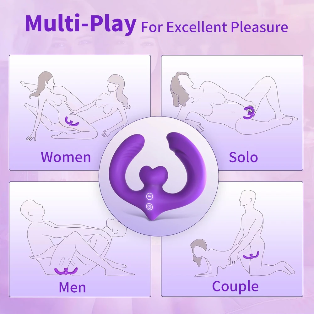 Sex Toy Box 7 Vibrating Modes Remote Control Vibrator Strapless Long Dildo Lesbian Sex Toys for Women Double Ended DildoVibrator