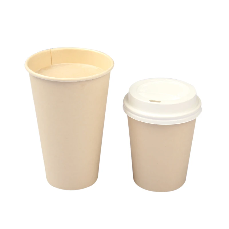 Best-selling Premium Blank-unprinted Single Wall Paper Coffee Cup for Hot Beverage Vending in Convenience Stores supplier