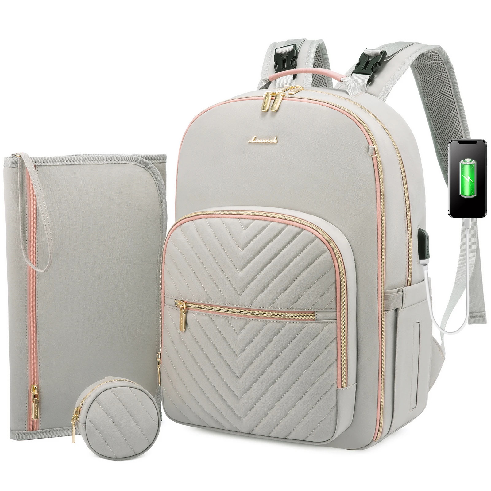 LOVEVOOK Diaper Backpack Ultimate Baby Travel Organizer