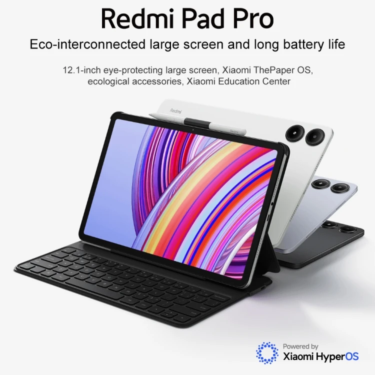 Orijinal Xiaomi Redmi Pad Pro 12.1 İnç Tablet PC, 8GB+128GB