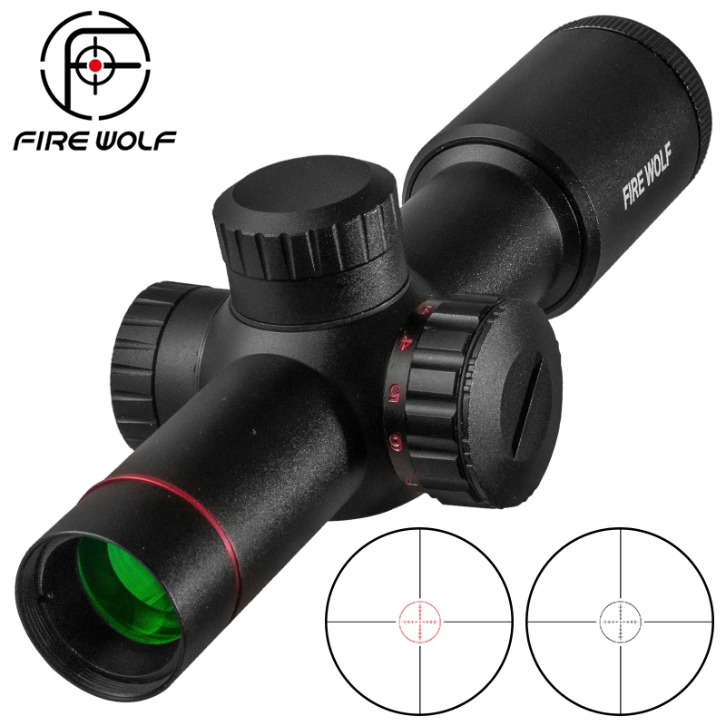 FIRE WOLF 4.5X20 E Red Green Cross Tactical Scope - Ideal Hunting