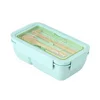 Baguettes et cuillère rectangulaires vertes