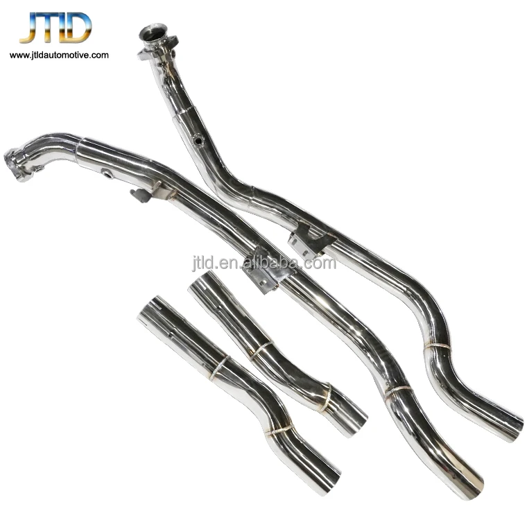 Exhaust Downpipe For Mercedes CLS63 AMG W218 / Stainless Steel 1MM Thickness