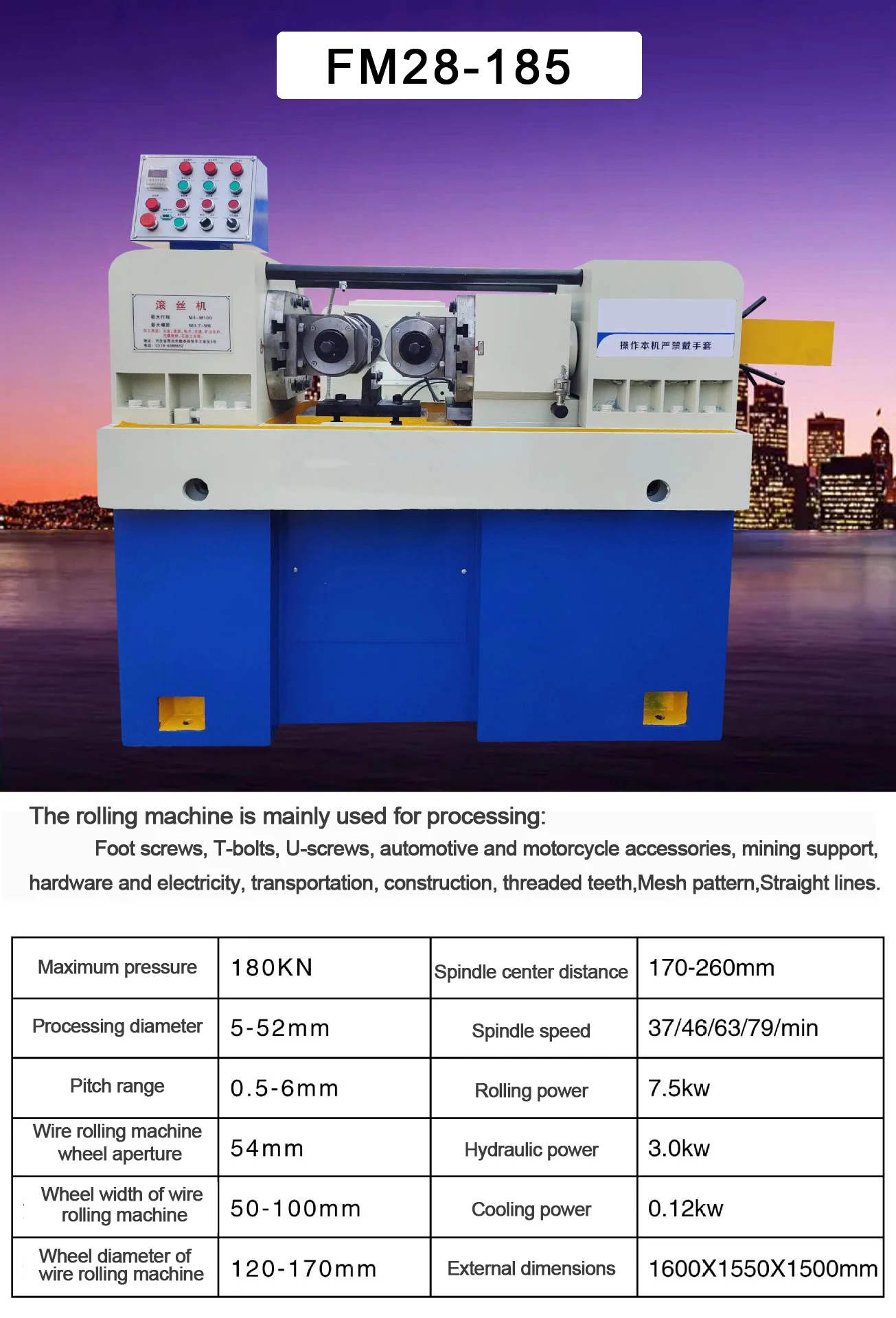 2025 Brand New Double Axis Hydraulic Automatic Thread Rolling Machine ...