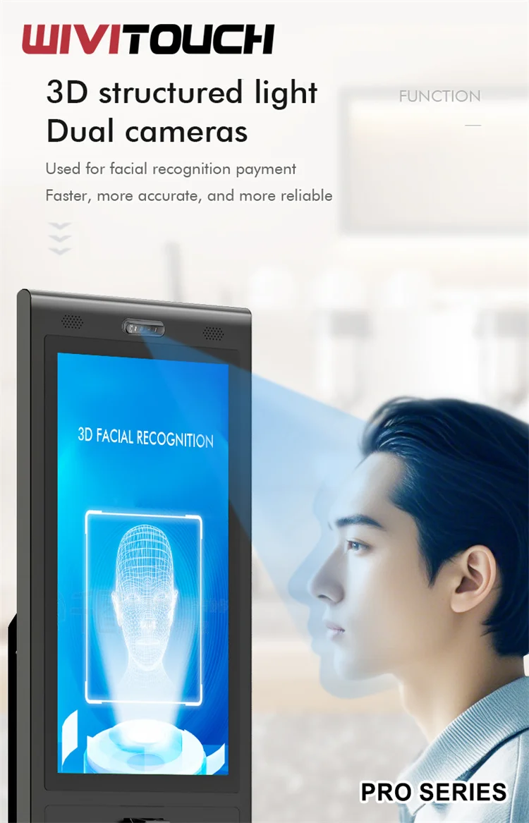 Android Self Service Touch Screen Ticketing Parking Machine McDonald Kiosk Self Ordering Kiosk Food Order Payment Kiosks