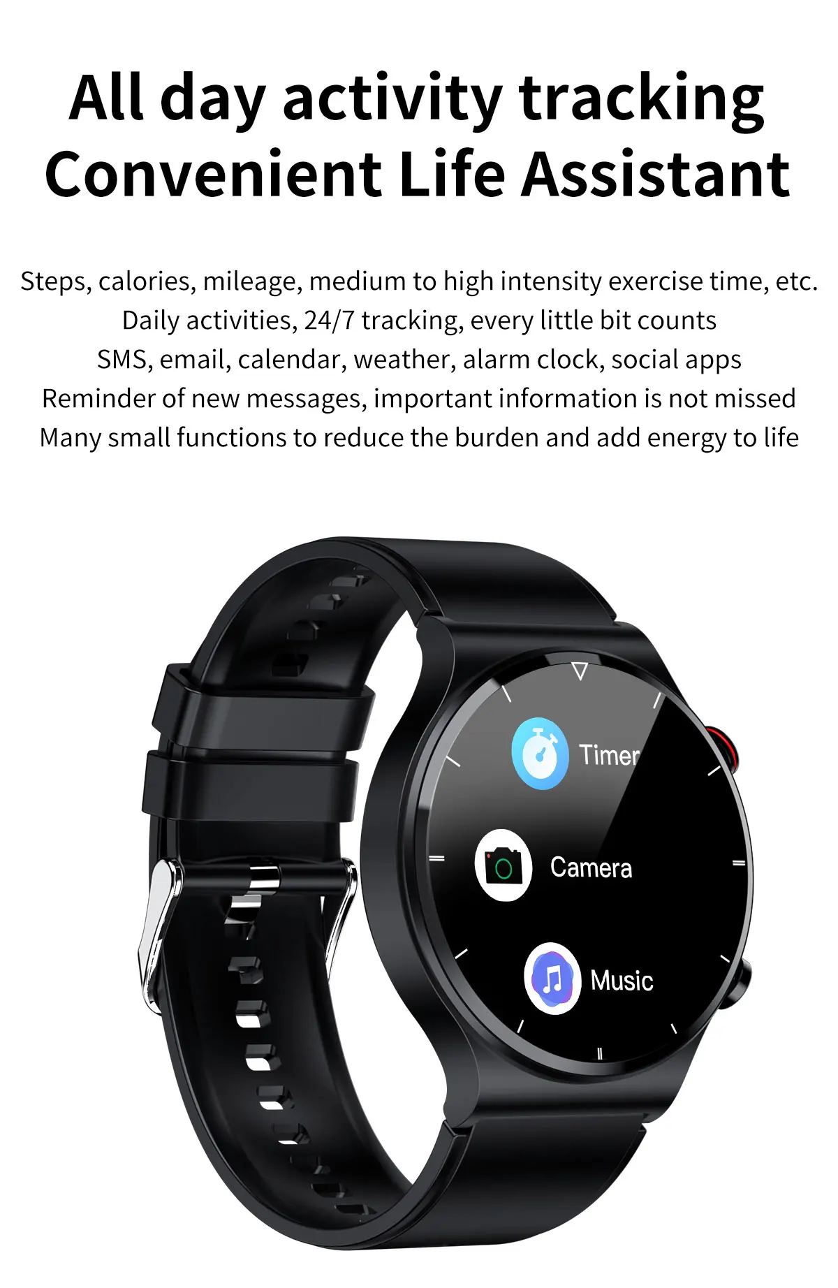 2022 New ECG+PPG Smart Watch Men Sangao Laser Health Heart Rate Blood Pressure Fiess Sports Watches IP68 Waterproof Smartwatch 18