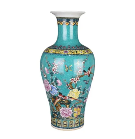 ⭐️美品⭐️大型中国景德镇花瓶 装饰八仙的大型中国粉彩花瓶// 景德镇- 20 世纪– Diddenantiques