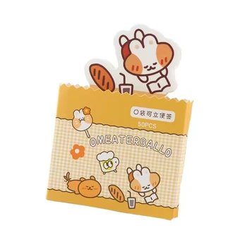 Custom Factory Cute Cartoon Printing Pattern Sticky Notes Set Self Adhesive Sticky Memo Pad