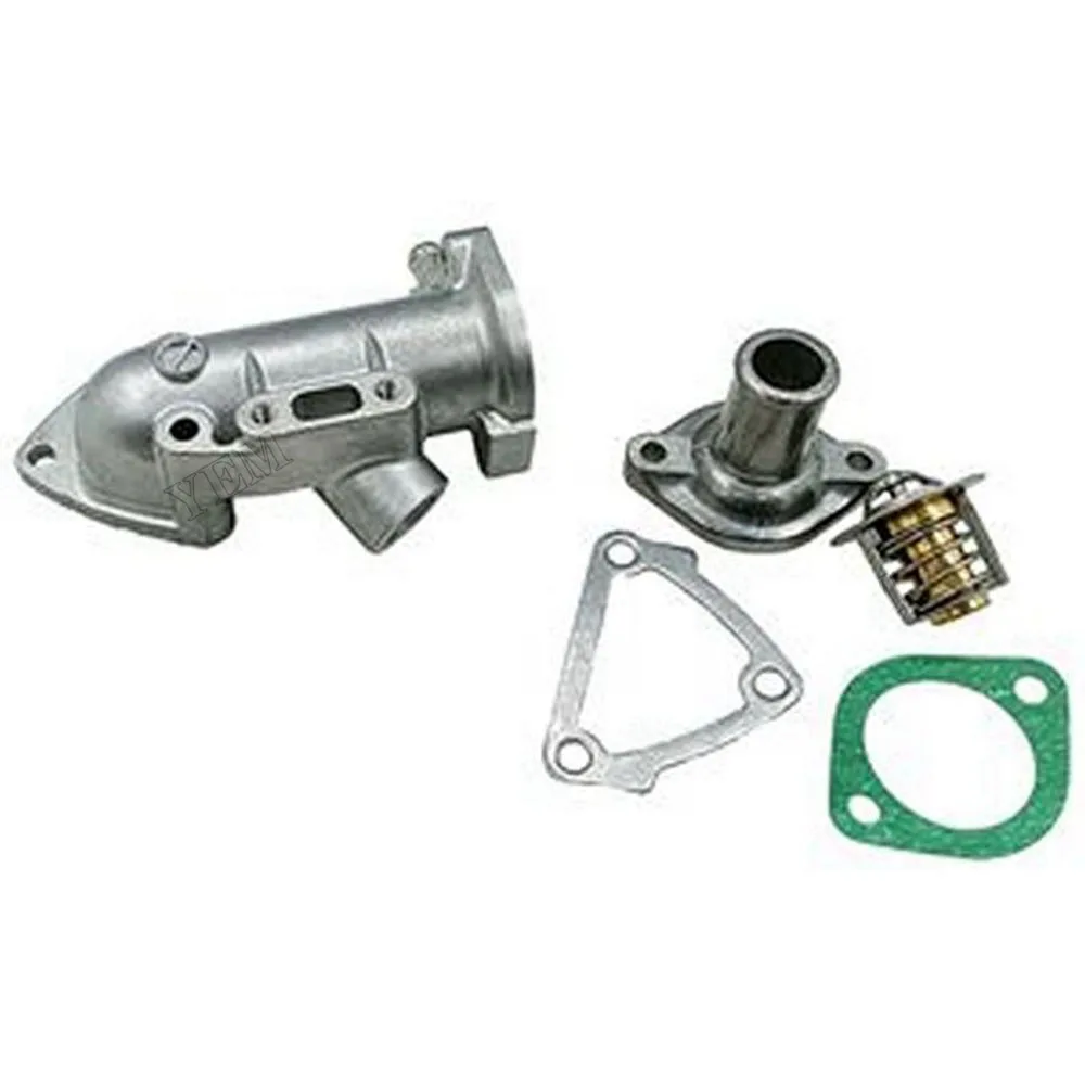 Thermostat 2500870 Cover 2810945 Complete Water Flange 5001956 554082 for Kubota Engine D662 D722 Jacobsen Greens King Plus