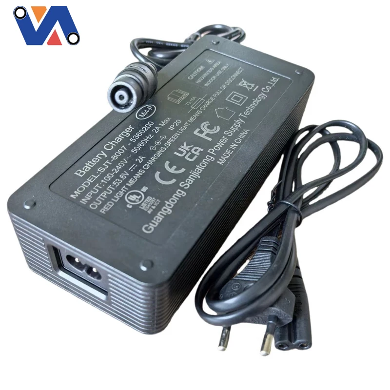 53.6V 2A 충전기, 샤오미 미4 프로 맥스/미4 프로 플러스 전기 스쿠터용 고속 충전 어댑터 부품